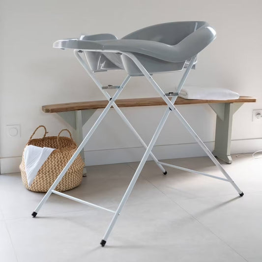 Adjustable Baby Bath Tub for Infants & Toddlers – Grow with Baby Design – Grey